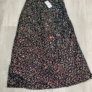 Dazzling Sequin A-Line Skirt